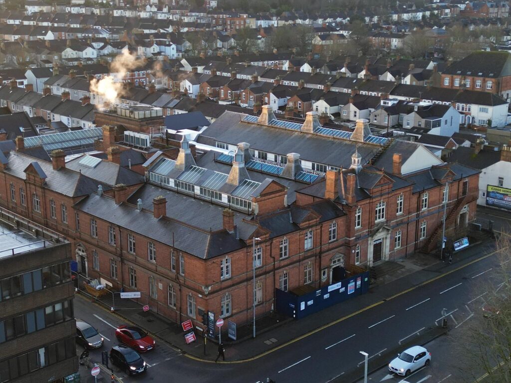 Milton Road Baths aka the Health Hydro
Pic by Jason Spickett - Swindon from the Air