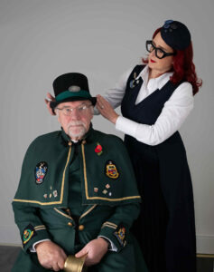 Tina Mason with Rob Hardy, Swindon's town crier