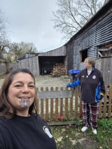 New Zealand in Wiltshire - Rebecca and Alice at the New Zealand Farm cottage