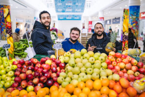 Fruity Bliss celebrates 1st anniversary - a Fruity Bliss stall in the Brunel centre