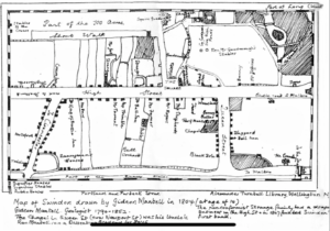 Mantell map of Old Town drawn in 1804