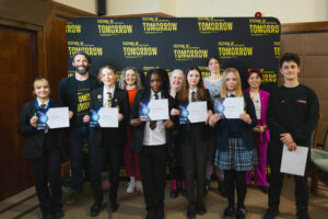 Swindon FameLab finalists at the Civic Offices