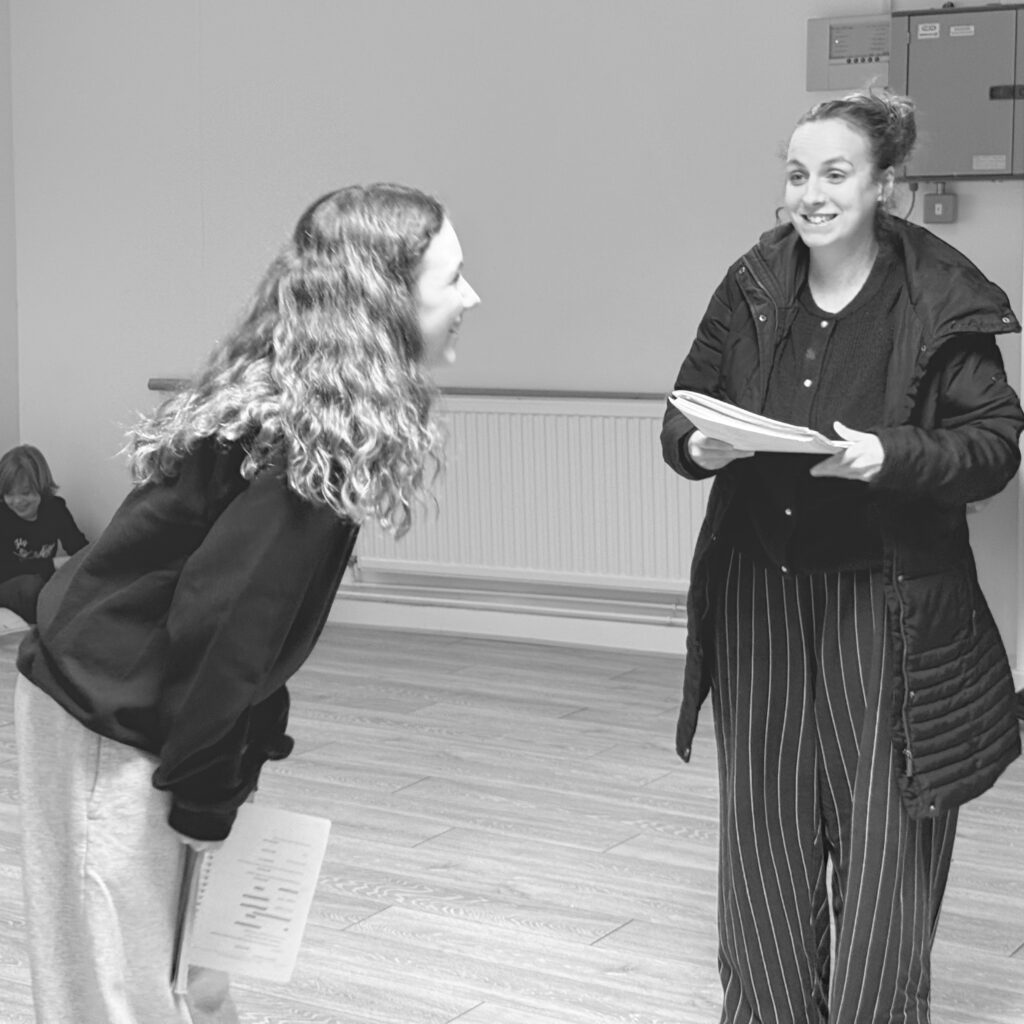 Rehearsal scene from Charlie and the chocolate factory