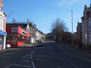 View uphill of Victoria Road from Regent Circus