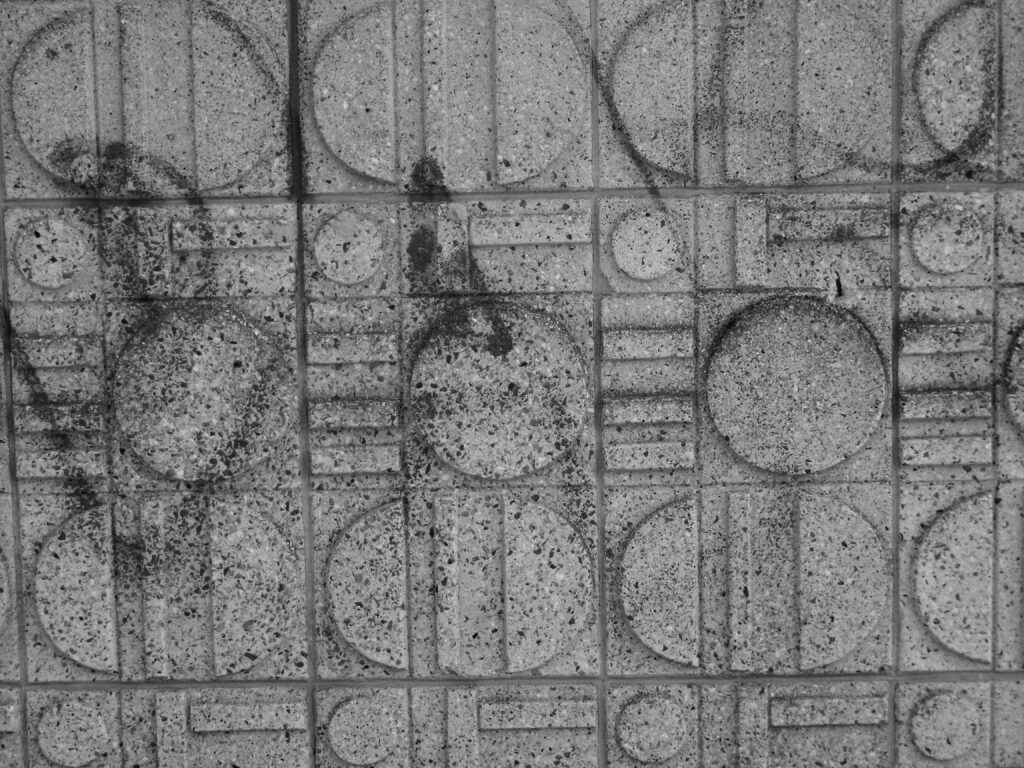 Concrete frieze on Commercial Road in Swindon