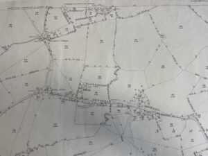 Section of Ordance Survey map showing 11. Old Shaw Lane West Swindon