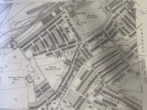 1900 OS map showing more detail of Faringdon Road/Street/GWR park