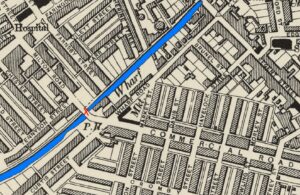 Map section showing Milton Road 1895 and surrounding streets