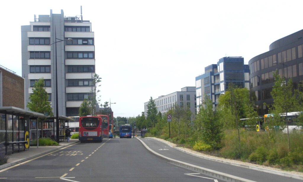 Bus boulevard aka Fleming Way Swindon