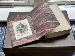 Rare Book Returns to Wiltshire - Copy of Bleak House showing the book plate