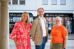 PR expert takes reins - from left, Angela Roberts, Jon White and Fiona Scott