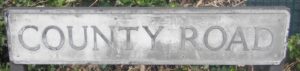 County Road street sign