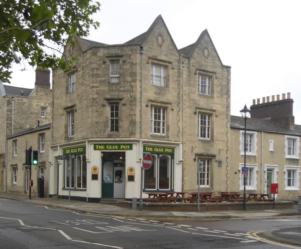 The Glue pot pub on Emlyn Square