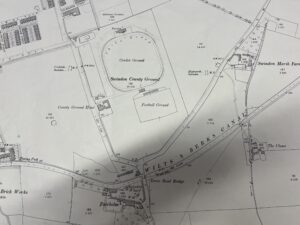 1900 section of map showing the County Ground