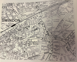 Map showing the Broad Street/St Luke's area