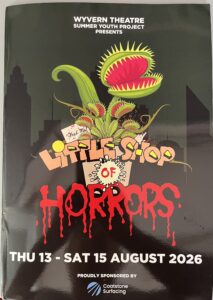 Summer Youth Project 2026 - cover of programme for Little Shop of Horrors