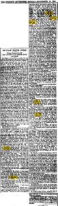 1858 Advertiser showing Bleet Lane