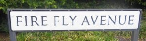 Fire Fly Avenue sign