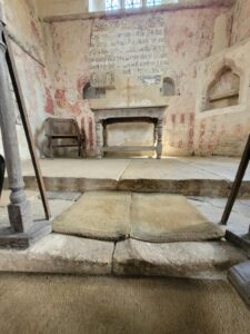 Wall painting in Inglesham church