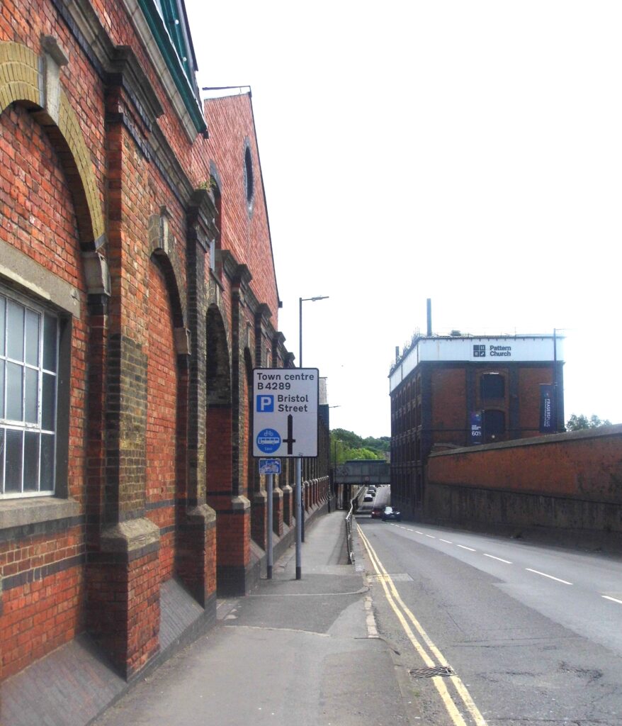 Looking south to Pattern Store - now the Pattern Church