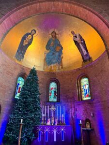The apse in St Augustine's church in Rodbourne