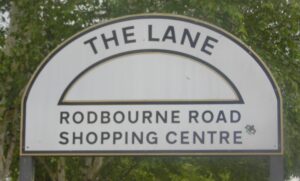 The Lane Rodbourne sign