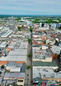Aerial view of Regent Street by Jason Spickett of Swindon from the Air - 2026