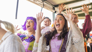 The Wyvern theatre panto 2026 cast at Roves Farm